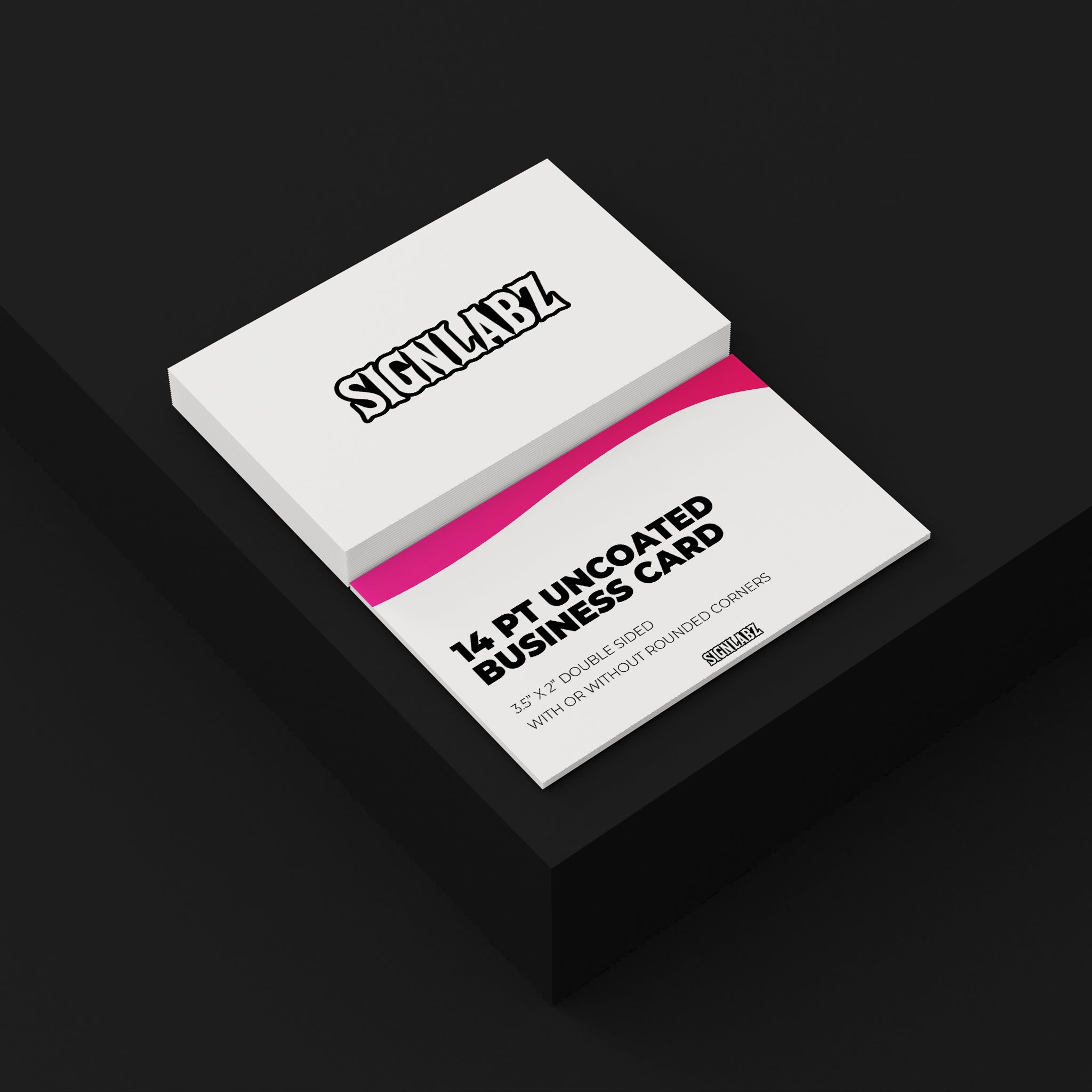 14 PT Uncoated Business Card