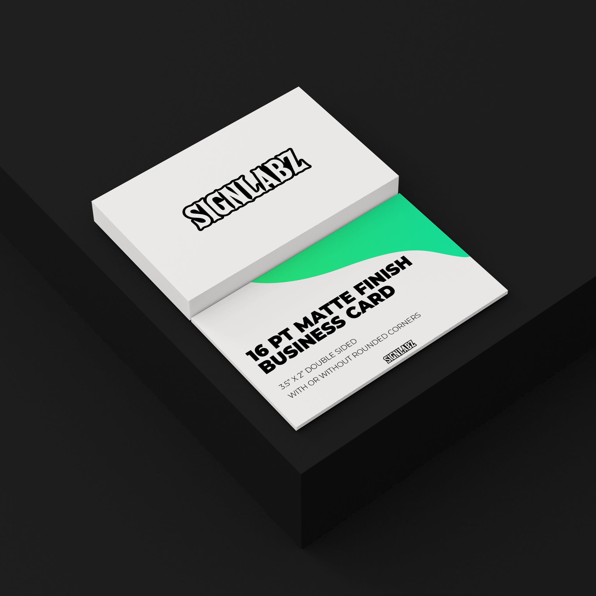 16 PT Matte Finish Business Card