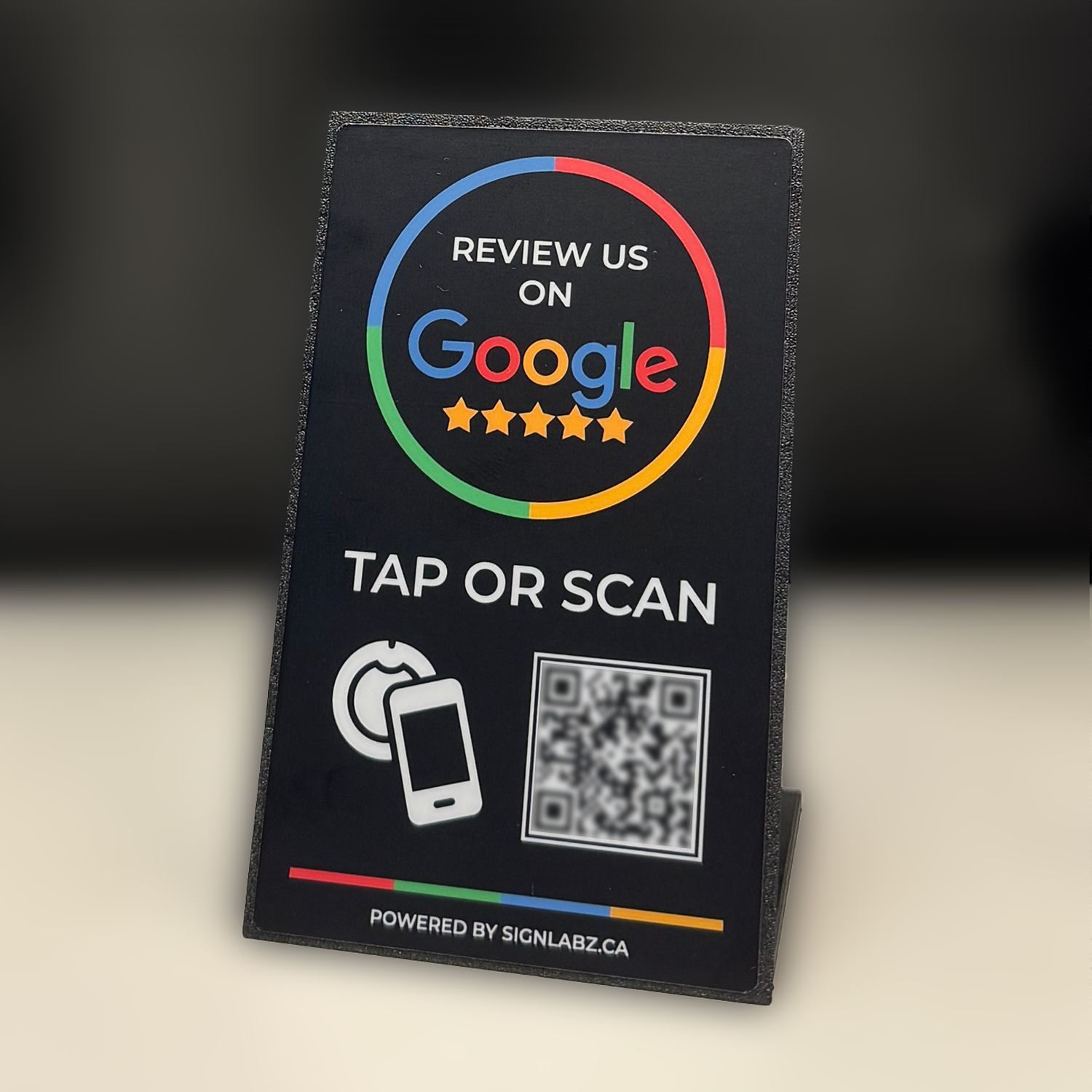 Google Review Stand with NFC Tap & QR Code